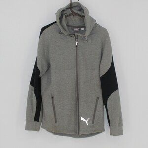 Puma Grey Full Zip Jacket Men Size Medium